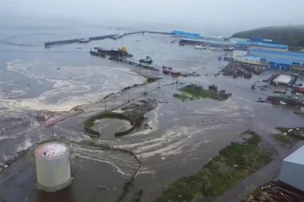 A tsunami in the Yelizovsky District of Russia