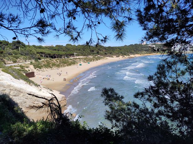 Llarga Beach where the tragedy took place on Tuesday evening, a beach in a sheltered cover surrounded by pine trees. That day an amber flag was out, allowing swimming but saying to be cautious. 