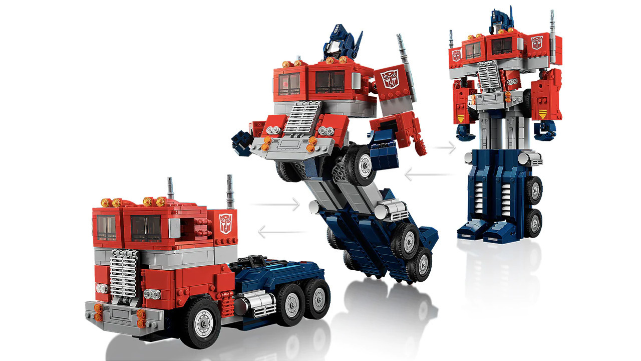 Lego Icons: Optimus Prime Transformers 2-in-1 Display Model