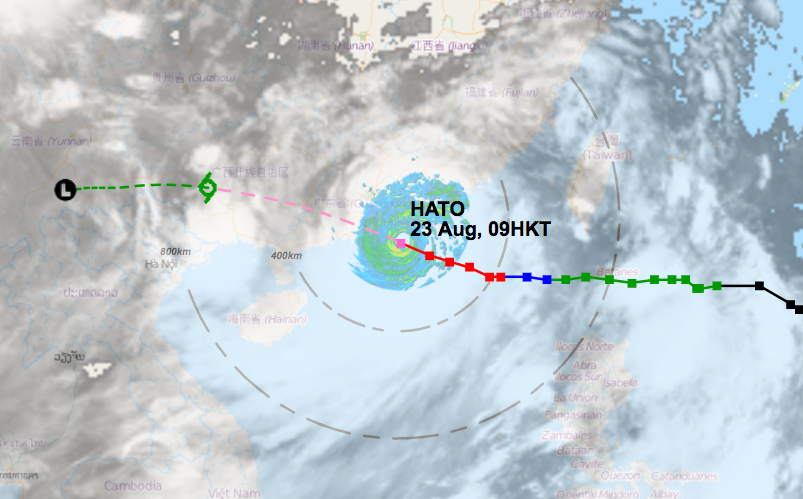 Image result for typhoon hato photos