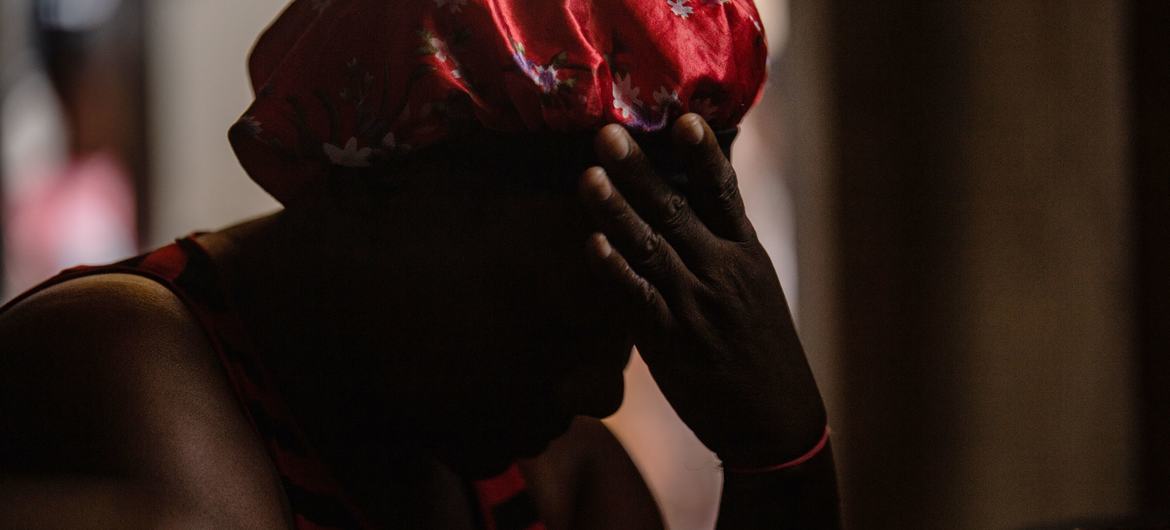 A survivor of rape rests at a site for internally displaced people in Port-au-Prince. A survivor of rape rests at a site for internally displaced people in Port-au-Prince.