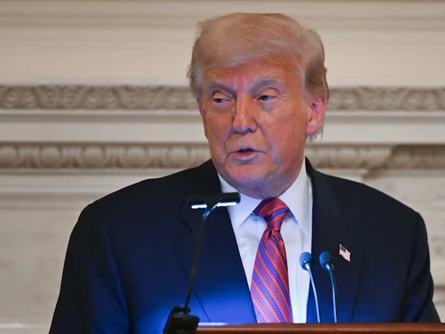 us president donald trump speaks at a dinner with republican senators in the state dining room at the white house in washington d c us july 18 2025 photo reuters us president donald trump speaks at a dinner with republican senators in the state dining room at the white house in washington d c us july 18 2025 photo reuters