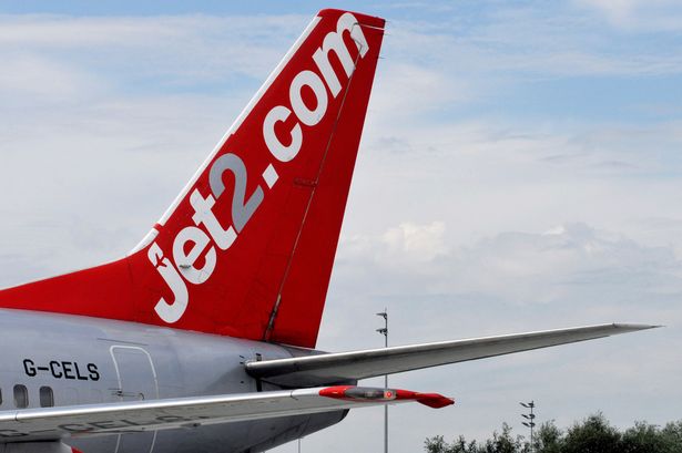 Stock image of a Jet2 flight