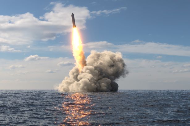 A ballistic missile launch