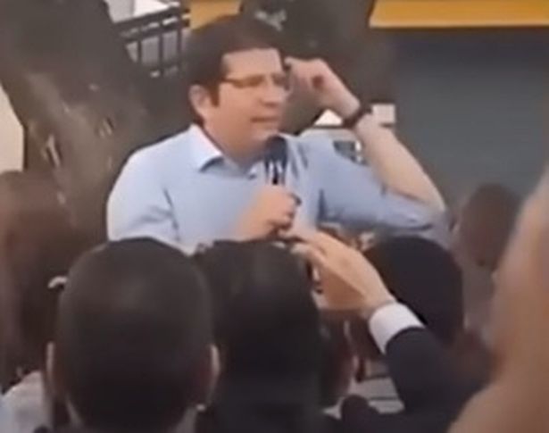 Miguel Uribe Turbay moments before he was shot