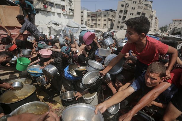 Starving Palestinians desperate for food as