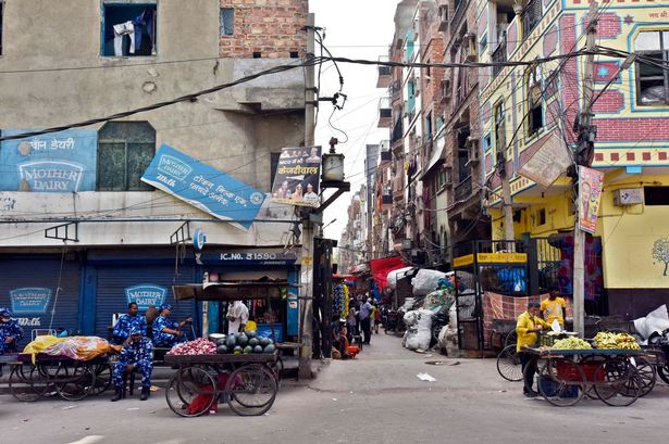 A market in Jahangirpuri