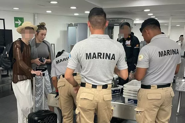 Lana Madison and her ex-boyfriend were stopped by airport security in Mexico