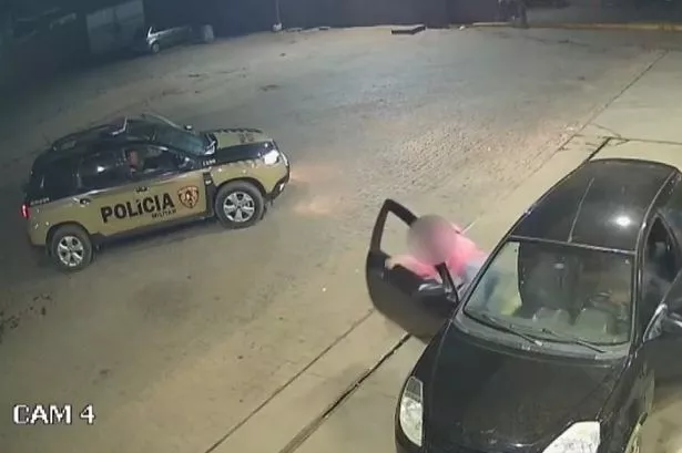 Moment brave kidnapping victim jumped out of her ex
