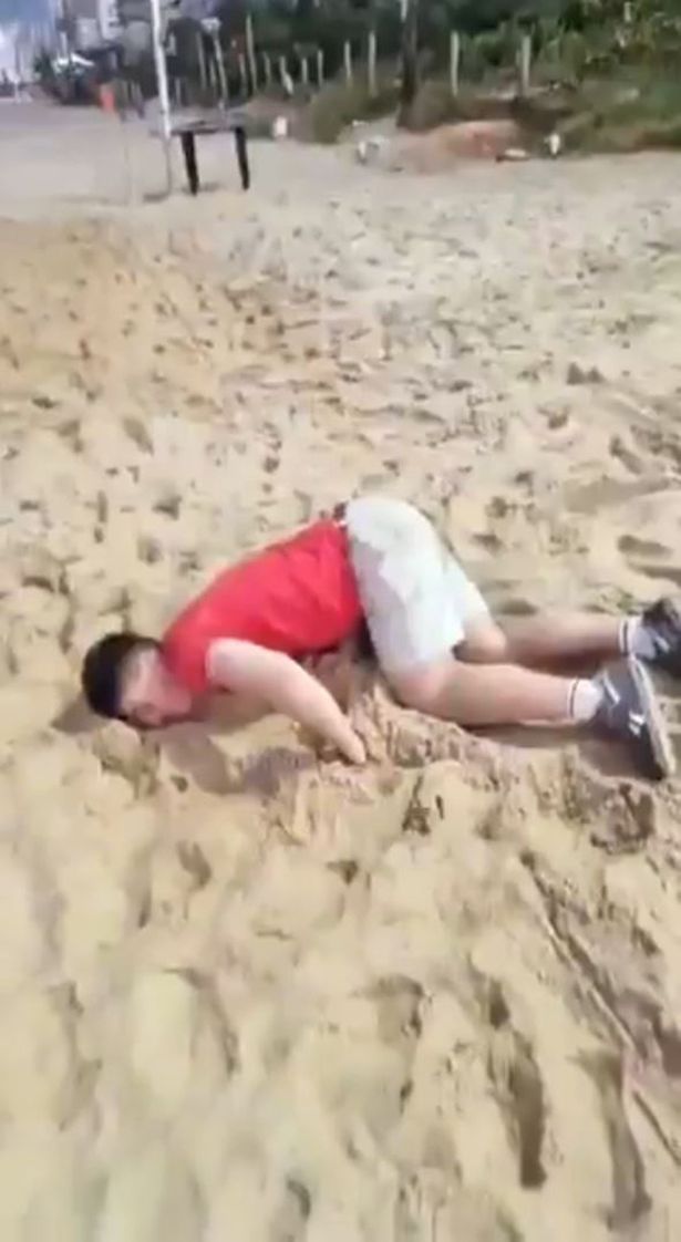 A photo of the victim