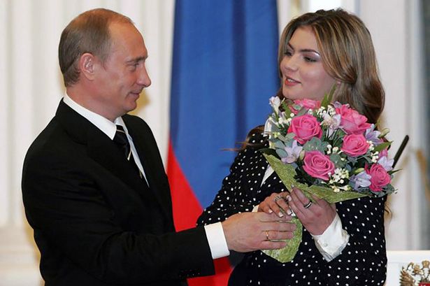 Alina Kabaeva and Vladimir Putin together at an event