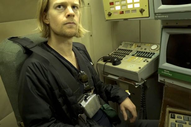 Drew Scanlon inside the