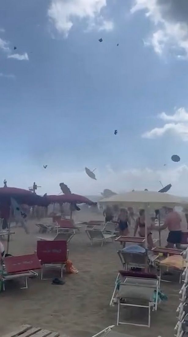 One woman was injured in the twister