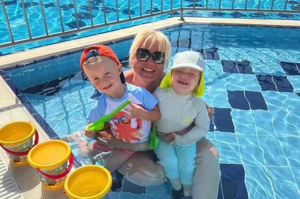 Gill Taylor-Scarth with her grandchildren