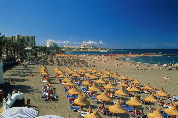 Image of the Playa de las Americas in Tenerife