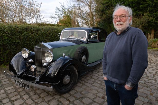 Pat Jeater with restored Eisenhower WW2 Rolls Royce