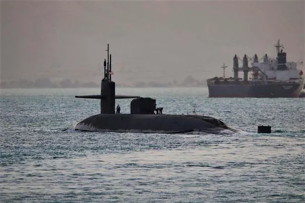 A US Navy guided-missile submarine