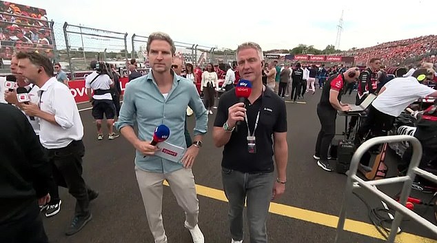 Ralf Schumacher (right), brother of Michael, and Peter Hardenacke (left) were snubbed by the Aston Martin garage at the Hunagrian Grand Prix