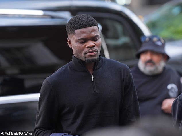 Thomas Partey has been granted conditional bail after arriving at Westminster Magistrates
