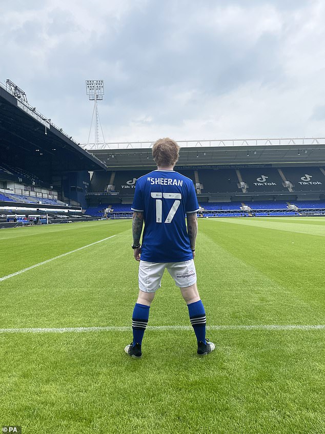 Ed Sheeran hit back at a TikToker who criticised Ipswich
