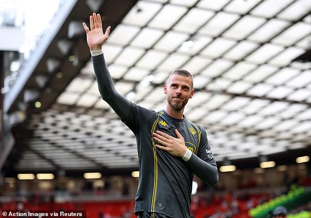 David de Gea was honoured with a special presentation after making his return to Man United