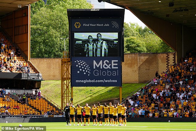 Wolves paid an emotional tribute to their former player Diogo Jota and his brother Andre Silva ahead of their pre-season friendly against Celta Vigo