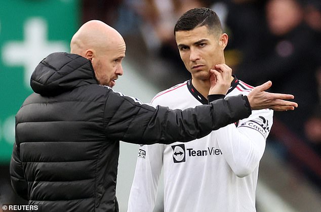 Erik ten Hag (left) has said Cristiano Ronaldo (right) was