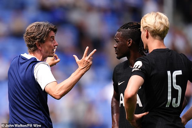 Thomas Frank revealed Yves Bissouma (first right) would not feature in the Super Cup final