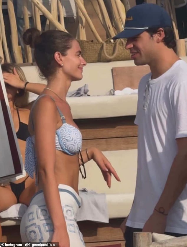 F1 star Lance Stroll has been seen on holiday with a model and actor who has been described as