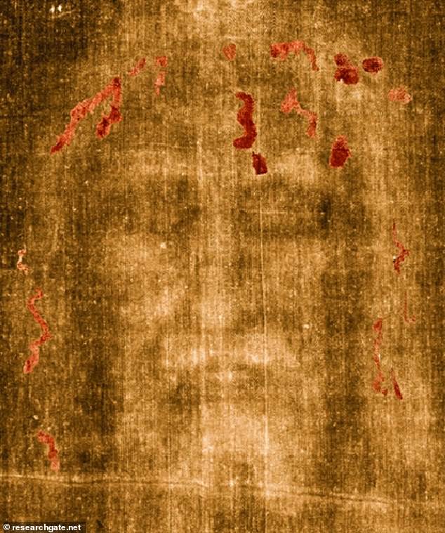 A blood analysis of the Shroud found a rare AB blood type that is present in only six percent of the population