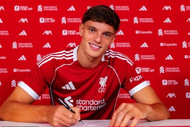 Liverpool have confirmed the signing of defender Giovanni Leoni for £26m from Parmi