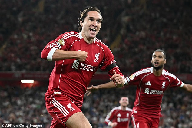 Federico Chiesa stepped up when it mattered at Anfield on Friday evening to score his first Premier League goal