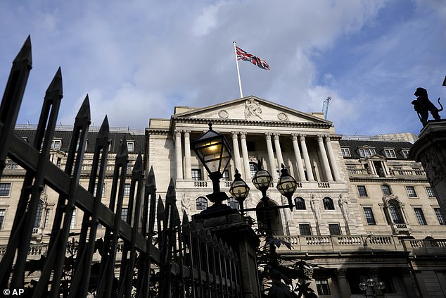 On hold: Traders are betting that the Bank of England (pictured) will keep interest rates on hold for the rest of the year