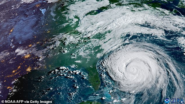 A satellite image of Hurricane Erin revealed how large the storm that narrowly missed the US was last week