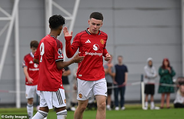 Wayne Rooney¿s son Kai has scored his first goal for Manchester United¿s Under-18s