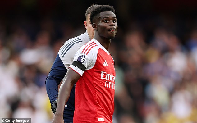 Arsenal will be left sweating the fitness of star man Bukayo Saka after he was forced off injured