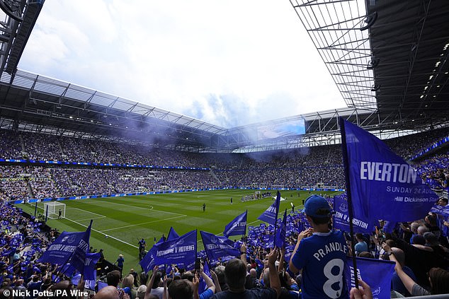 Everton fans have labelled a section of their new Hill Dickinson Stadium as a