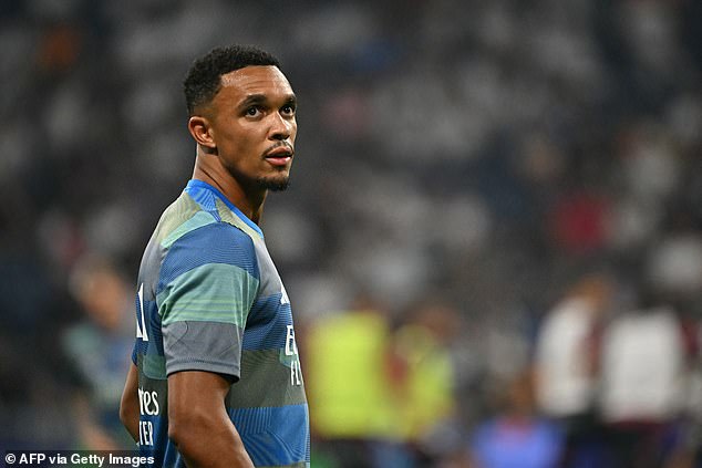 Trent Alexander-Arnold was dropped from the starting lineup for Real Madrid