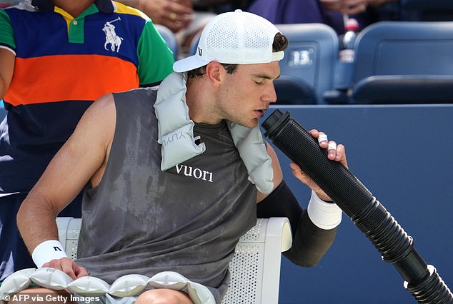 Jack Draper suffered with sickness again in his victory against Federico Gomez at the US Open