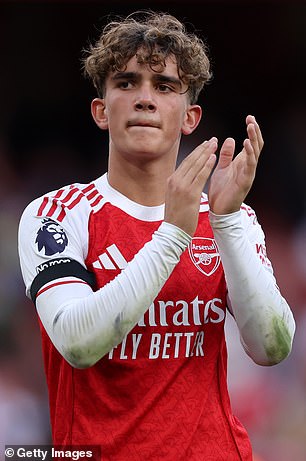 Max Dowman (pictured) has hailed Rio Ngumoha after scoring Liverpool