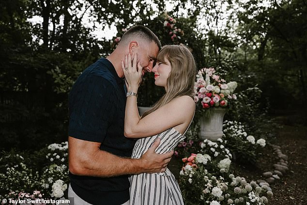 Music star Taylor Swift and NFL tight end Travis Kelce officially announced their engagement on Tuesday