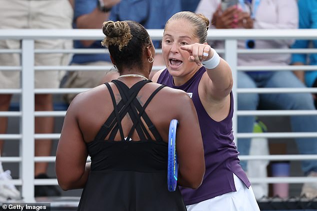 Jelena Ostapenko was forced to deny being