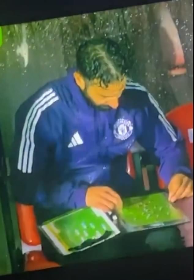 As Manchester United were crashing out of the League Cup to League Two Grimsby Town, Ruben Amorim merely fiddled with some magnets on a tactics board