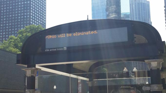 FOhio will be elininated. cta arrival times A JCDecaux