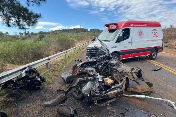Horror as young pair killed in crash that split vehicle in half
