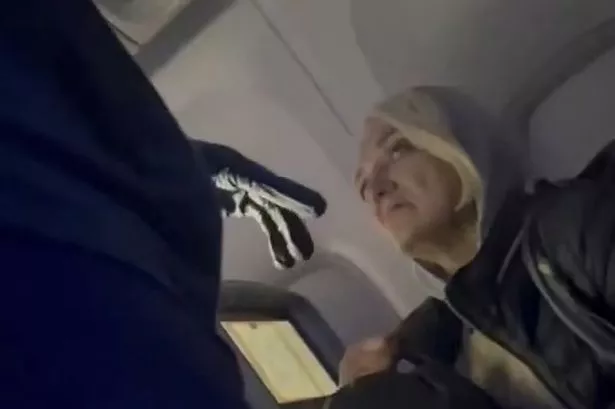 Svetlana Dali, was seen in bombshell new footage begging flight attendants not to