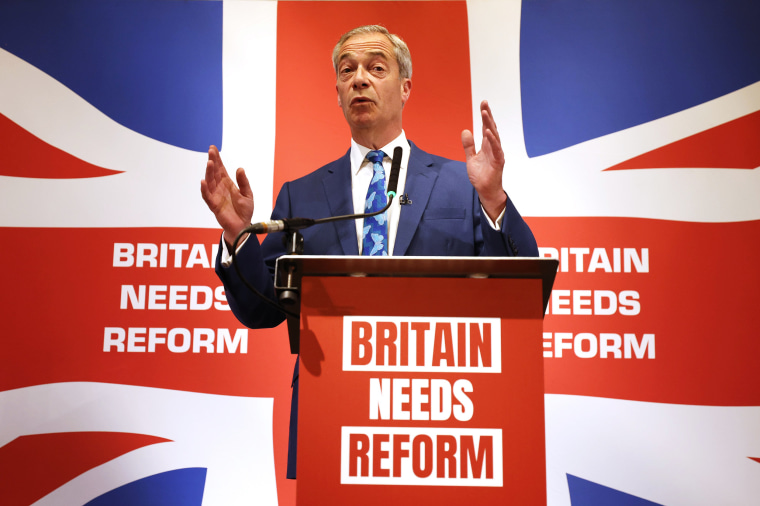 Nigel Farage announces he is to stand as a candidate in the forthcoming General Election as he takes over as leader of The Reform Party from Richard Tice.