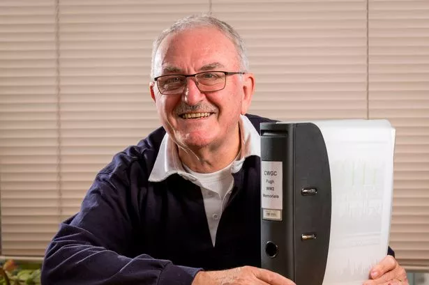 Historian Geoff Pugh who has tracked down every hero Pugh who died in WW2