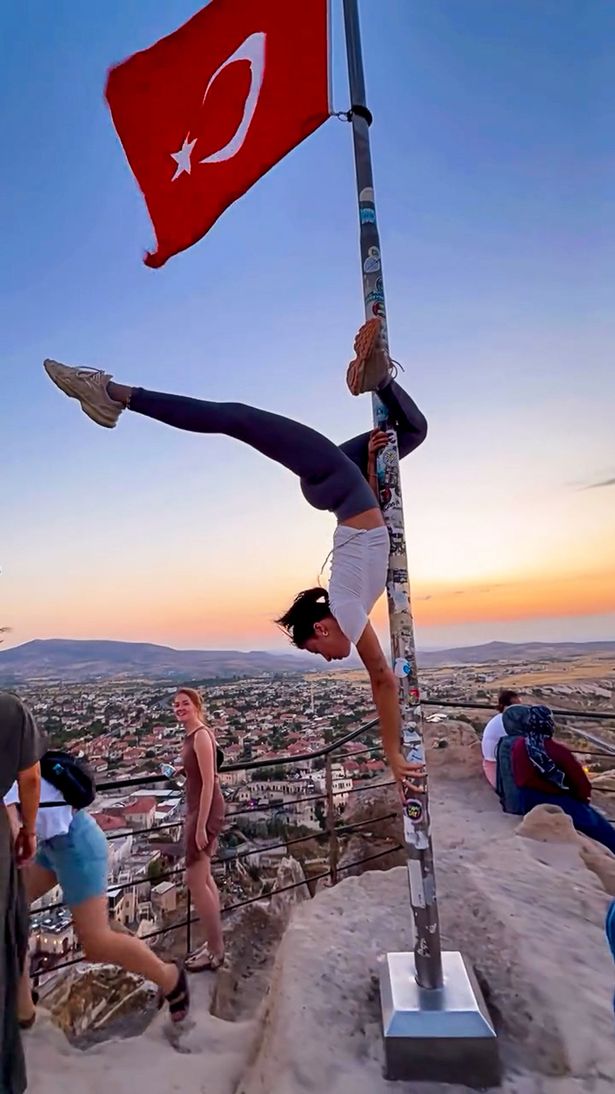 The female tourist could face up to five years in prison after her video went viral in Turkey