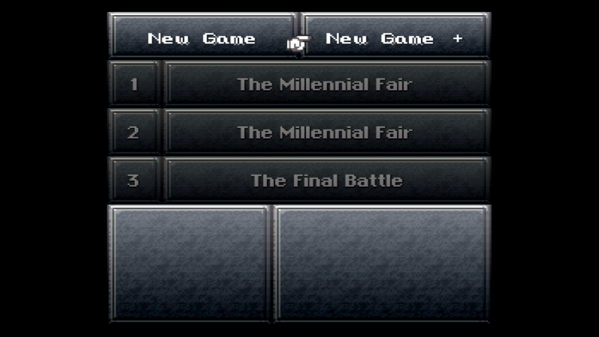 New Game Plus in Chrono Trigger | Image credit: Thonky.com